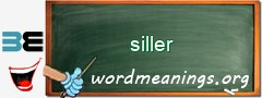WordMeaning blackboard for siller
